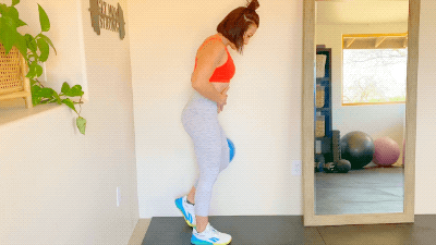 ball push hip hinge mom butt exercise