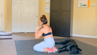kneeling hip thrust exercise