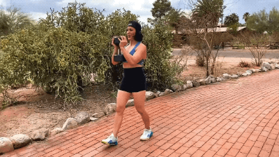 goblet hold march exercise
